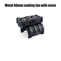 Surpass Double fans + 40mm heatsink Black 8.4V/27000RPM for 1/8 40/42mm motor