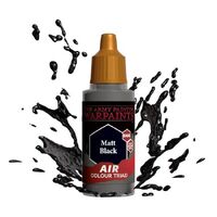 The Army Painter Warpaints Air: Matt Black - 18ml Acrylic Paint