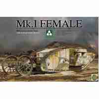 Takom 1/35 WWI Heavy Battle Tank Mk.I Female with Anti-grenade screen Plastic Model Kit