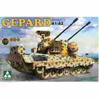 Takom 1/35 Bundeswehr Flackpanzer1 Gepard SPAAG A1/A2 2 in 1 Plastic Model Kit