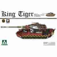 Takom 1/35 WWII German Heavy Tank Sd.Kfz.182 King Tiger Henschel Turret w/Zimmerit and interior Plastic Model Kit