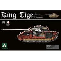 Takom 1/35 Sd.Kfz.182 King Tiger Porsche Turret w/Zimmerit and interior Plastic Model Kit