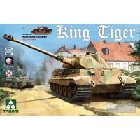 Takom 1/35 King Tiger Porsche Turret w/interior, without Zimmerit Plastic Model Kit