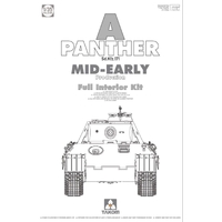 Takom 1/35 WWII German medium Tank Sd.Kfz.171 Panther A mid-early w/ full interior Plastic Kit