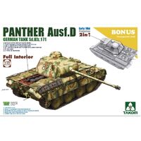 Takom 1/35 WWII German medium Tank Sd.Kfz.171 Panther Ausf.D Early/Mid w/full int. 2 in 1 Kit