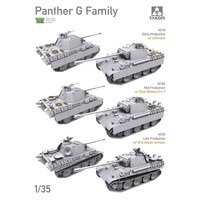 Takom 1/35 WWII German medium Tank Panther Ausf.G late production w/ IR &Air Defense Armour Plastic Model Kit