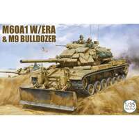 Takom 1/35 M60A1 w/ERA&M9 Bulldozer Plastic Model Kit