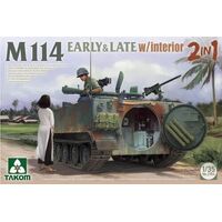 Takom 1/35 M114 EARLY & LATE w/interior 2 in 1 Plastic Model Kit [2154]