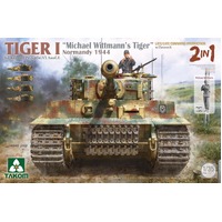 Takom 1/35 Tiger I Sd.Kfz.181 PZ.Kpfw.VI Ausf.E "Michael Wittman's Tiger" Normandy 1944 Late/Late Command-Production w/ Zimmerit (2 in 1) Plastic Mode