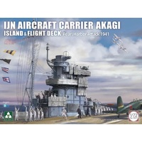 Takom 1/72 IJN AIRCRAFT CARRIER AKAGI ISLAND & FLIGHT DECK Pearl Harbor Attack 1941 Plastic Model Kit