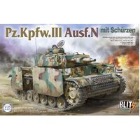 Takom 1/35 Pz.Kpfw.III Ausf.N mit Schürzen Plastic Model Kit