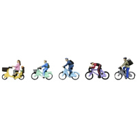 Tomytec N Assorted Bicycle/Cyclist Figures