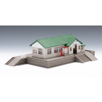 Tomix N Wooden Station Building Set Green