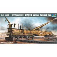 Trumpeter 1/35 280mm K5 E Leopold German Rail Road Gun Plastic Model Kit [00207]