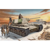 Trumpeter 1/35 Russian KV-1 model 1942 Heavy Cast Turret Tank Plastic Model Kit [00359]