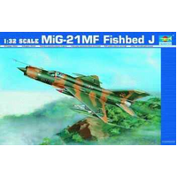 Trumpeter 1/32 MiG-21MF Fishbed J Plastic Model Kit [02218]