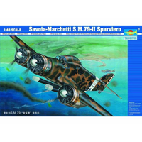 Trumpeter 1/48 Italian Savoia Marchetti S.M.79-II Sparviero