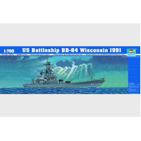 Trumpeter 1/700 U.S. Battleship BB-64 Wisconson 1991