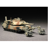 Trumpeter 1/72 M1A1 with Mine Roller Set