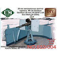 UM-MT 1/72 Oerlikon 20mm / 70 (0,79") AA Gun Mk 24 (USA ) Plastic Model Kit