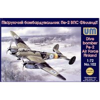 Unimodels 1/72 SOVIET WWII DIVE BOMBER Petlyakov Pe-2, Finnish Air Force Plastic Model Kit