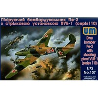 Unimodels 1/72 Dive bomber Pe-2 with VUB-1 (110 series)  Plastic Model Kit