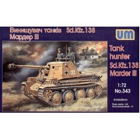 Unimodels 1/72 MARDER III Sd 138 WWII German self-propelled gun Plastic Model Kit