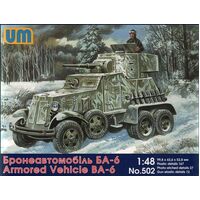 Unimodels 1/48 Armored Vehicle BA-6 Plastic Model Kit