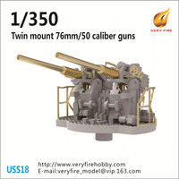 Very Fire 1/350 USS Mk.33 76mm antiaircraft gun (6 sets)