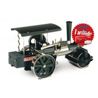 Wilesco D 398 Steam Roller black/nickel with RC Control