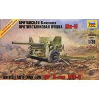 Zvezda 1/35 British 6-pdr Anti-Tank Gun (RR) Plastic Model Kit