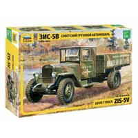 Zvezda 1/35 ZIS-5V Soviet Truck (RR) Plastic Model Kit