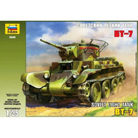 Zvezda Soviet light tank BT-7 Plastic Model Kit