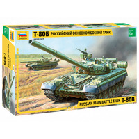 Zvezda 1/35 T-80B Russian MBT (re-release) Plastic Model Kit