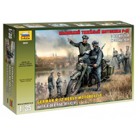 Zvezda 1/35 German WWII single Motorcycle R12 Plastic Model Kit