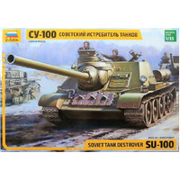 Zvezda 1/35 Soviet S.P.Gun SU-100 (new molds) Plastic Model Kit