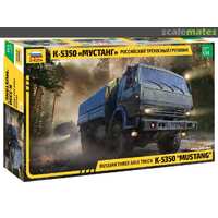 Zvezda 1/35 Kamaz 5350 "Mustang" Russian 6 x 6 Military Truck Plastic Model Kit