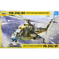 Zvezda 1/48 MIL Mi-24V/VP (HIND) Combat helicopter Plastic Model Kit