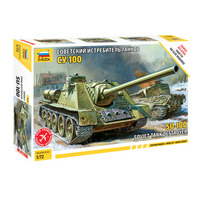 Zvezda 1/72 Soviet Self-propelled Gun SU-100 Plastic Model Kit