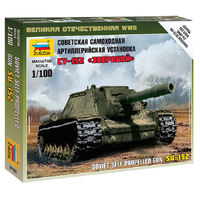 Zvezda 1/100 Self-propelled Gun SU-152 Plastic Model Kit