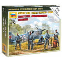 Zvezda 1/72 Soviet airforce ground crew Plastic Model Kit