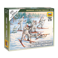 Zvezda 1/72 Soviet Skiers Plastic Model Kit