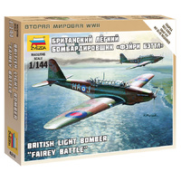 Zvezda 1/144 British Light Bomber Fairey Battle Plastic Model Kit