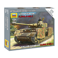 Zvezda 1/100 Panzer IV Ausf.H German Tank WWII Plastic Model Kit