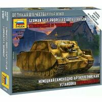 Zvezda 1/100 Sturmpanzer IV "Brummbar" German WWII Assault Gun Plastic Model Kit