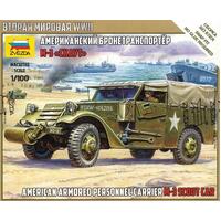 Zvezda 1/100 M-3 Scout Car Plastic Model Kit