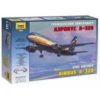 Zvezda 1/144 Airbus A-320 Plastic Model Kit