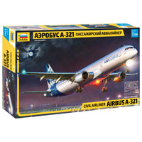 Zvezda 1/144 Airbus A-321 Plastic Model Kit