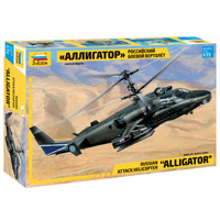 Zvezda 1/72 Kamov Ka-52 "Alligator" Combat Helicopter Plastic Model Kit