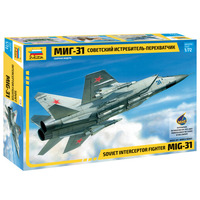 Zvezda 1/72 MIG-31 Soviet Interceptor Plastic Model Kit